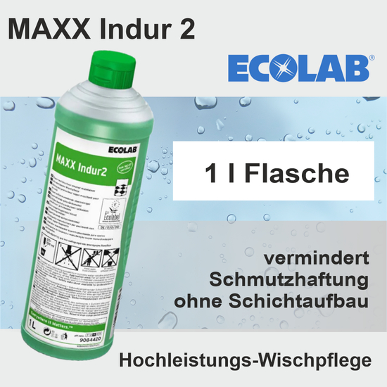 Indur maxx I 1l Hochleistungs-Wischpflege I Ecolab