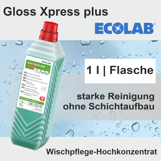 GlossXpress plus Wischpflege I 1l Nachfllflasche I Ecolab