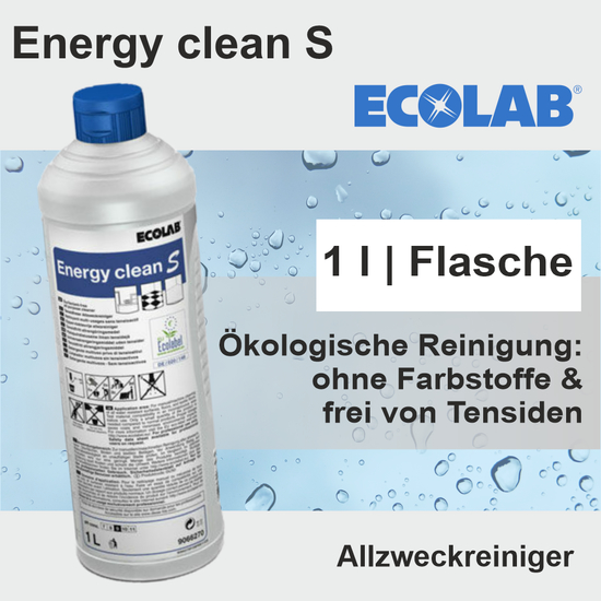 Energy clean S kologischer tensidfreier Allzweckreiniger 1l I Ecolab