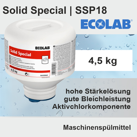 Solid Special mit Bleichwirkung Maschinensplmittel I SSP18 I 4,5kg I Ecolab