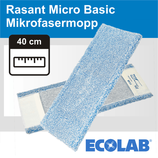 Rasant Micro Basic - 40 cm Mikrofasermopp I Ecolab