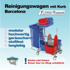 Reinigungswagen mit Korb Barcelona Trolley-System