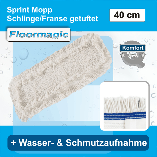 Sprint Mops Schlinge/Franse getuftet Vermop I 40 cm