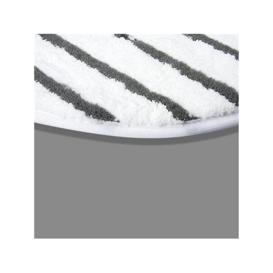 Microfaser Padscheibe in weiß mit grauen Streifen 254 mm 10"