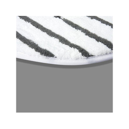 Microfaser Padscheibe in weiß mit grauen Streifen 254mm...
