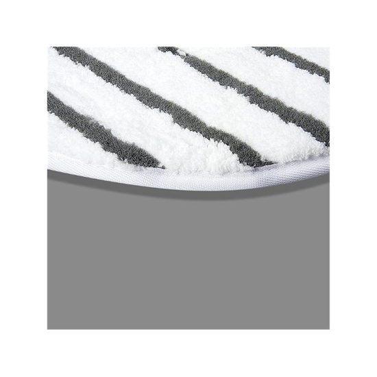 Microfaser Padscheibe in weiß mit grauen Streifen 330mm 13 I Floormagic