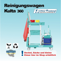 Reinigungswagen Kulta 360 aus hochwertigen Kunststoff...