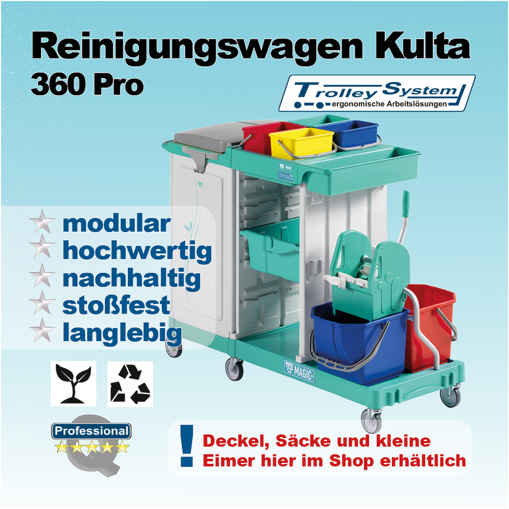 Putzwagen Kulta 360 Pro | Trolley-System