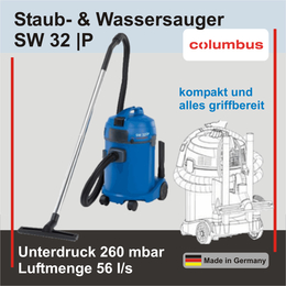 Staub- und Wassersauger SW 32 P I Columbus