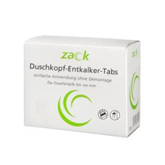 Zack Duschkopf-Enkalker-Tabs, 3 Tabs + 3 Entkalkungsbeutel