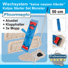 Katjas WischSystem Starter Set Monster 50cm I Floormagic