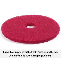 Superpad 508mm 20" in rot I 5 Stück I Floormagic