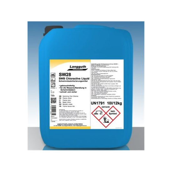 SW28 Chloractive liquid ist gebrauchsfertiges Schwimmbadchlorierungsmittel 20l I katiclean