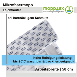 Mopptex Mikrofasermopp Leichtläufer 50 cm I 50 Stück