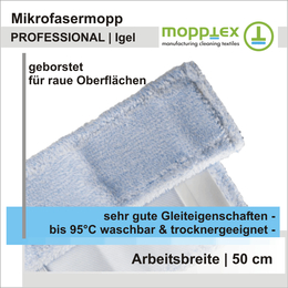 Mikrofasermopp PROFESSIONAL Igel geborstet 50 cm I Mopptex