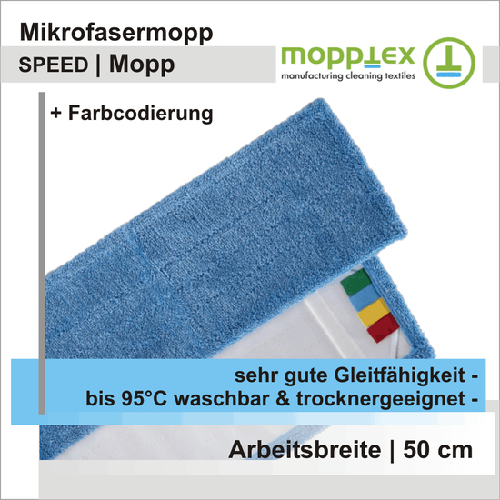 Mikrofasermopp SPEED Mopp 50 cm I Mopptex