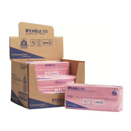 WYPALL X50 Wischtcher rot 25x42cm 6x50 Stck pro Pack I Kimberly-Clark