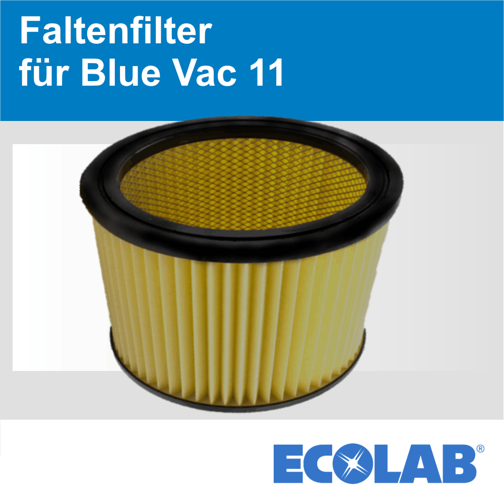 Faltenfilter für Ecolab Blue Vac 11