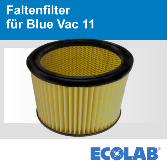 Faltenfilter fr Blue Vac 11 I Ecolab