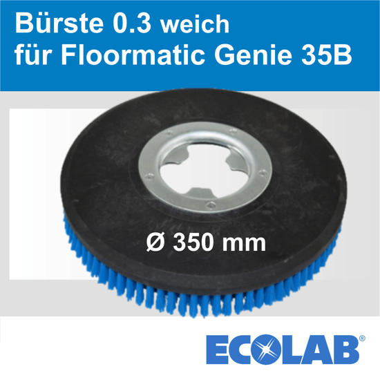 Brste 0.3 weich Durchmesser 350 mm fr Floormatic Genie 35B I Ecolab