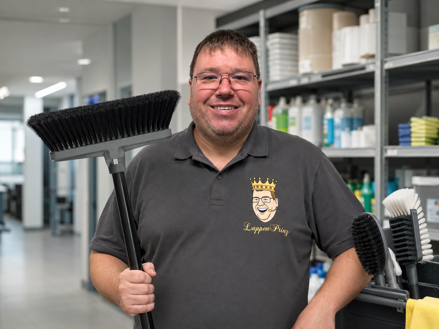 Besen und Bürsten für professionelle Reinigung in Gewerbe Betrieb Werkstatt und Objektpflege