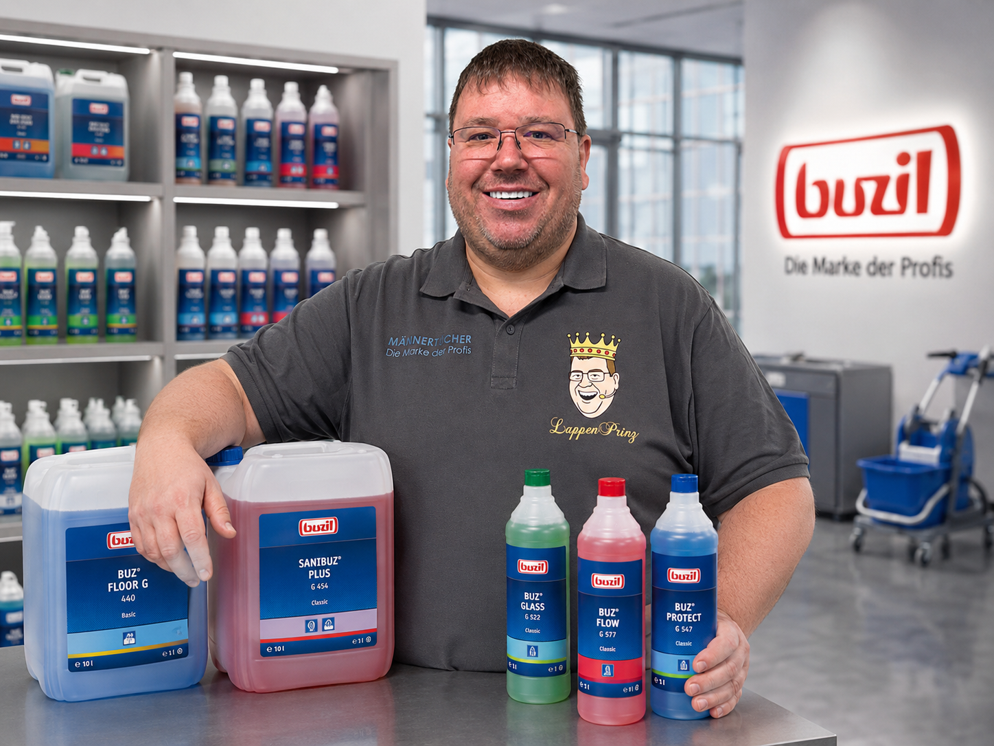 Buzil Reinigungsmittel für Gebäudereinigung, Gewerbe, Industrie und professionelle Reinigung