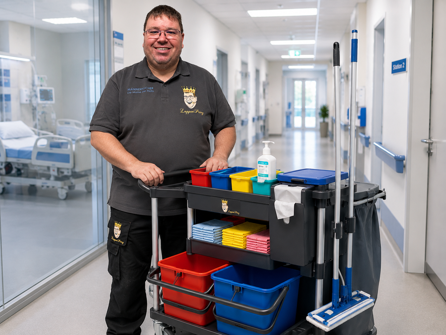 Desinfektionswagen für Hygiene, Pflege, Klinik und Praxis Desinfektionswagen Hygienewagen für Klinik Pflege Praxis und Reinigung