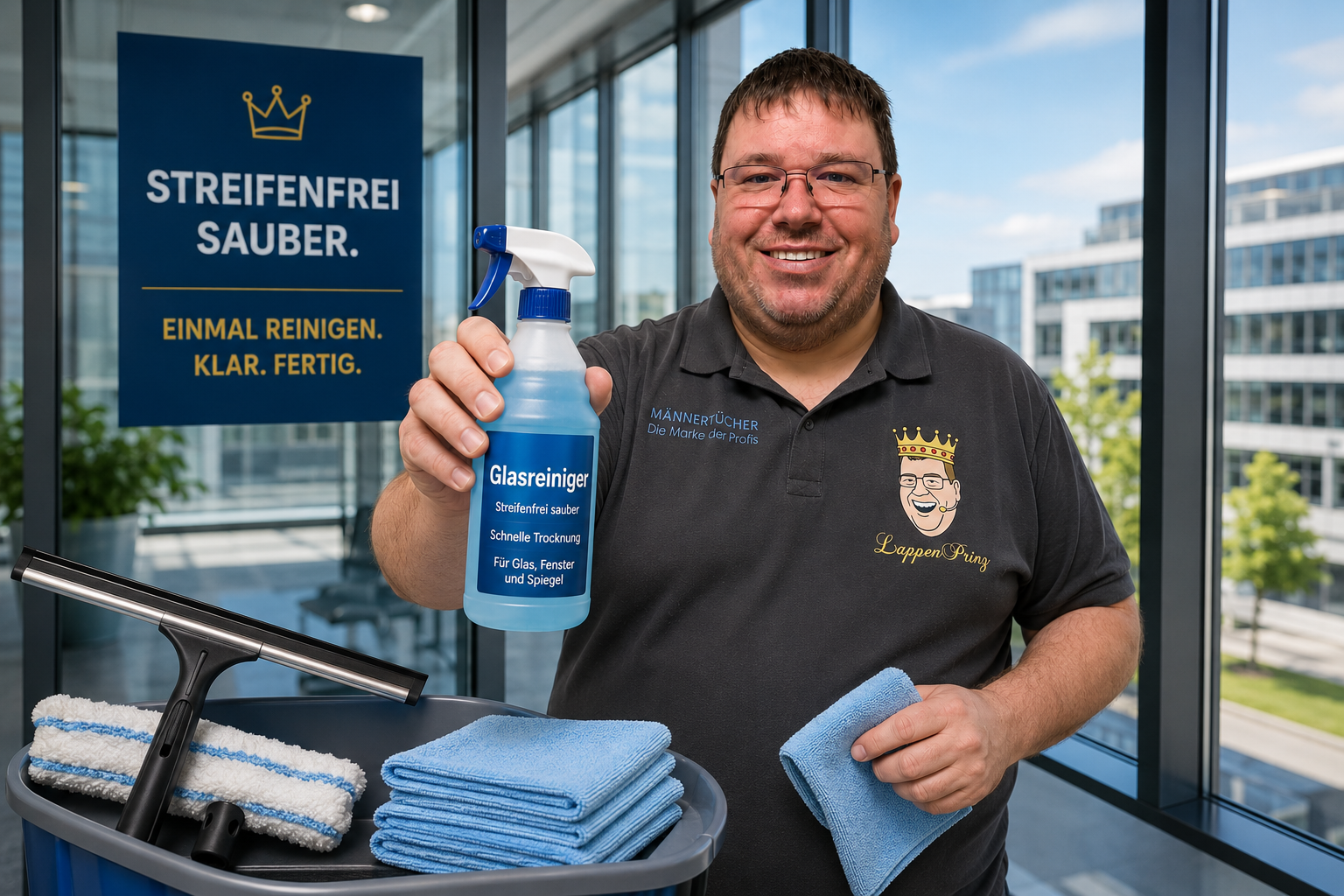 Glasreiniger für Gewerbe, Fenster, Spiegel und streifenfreie Reinigung Glasreiniger für Gewerbe Fenster Spiegel Schaufenster und streifenfreie Reinigung