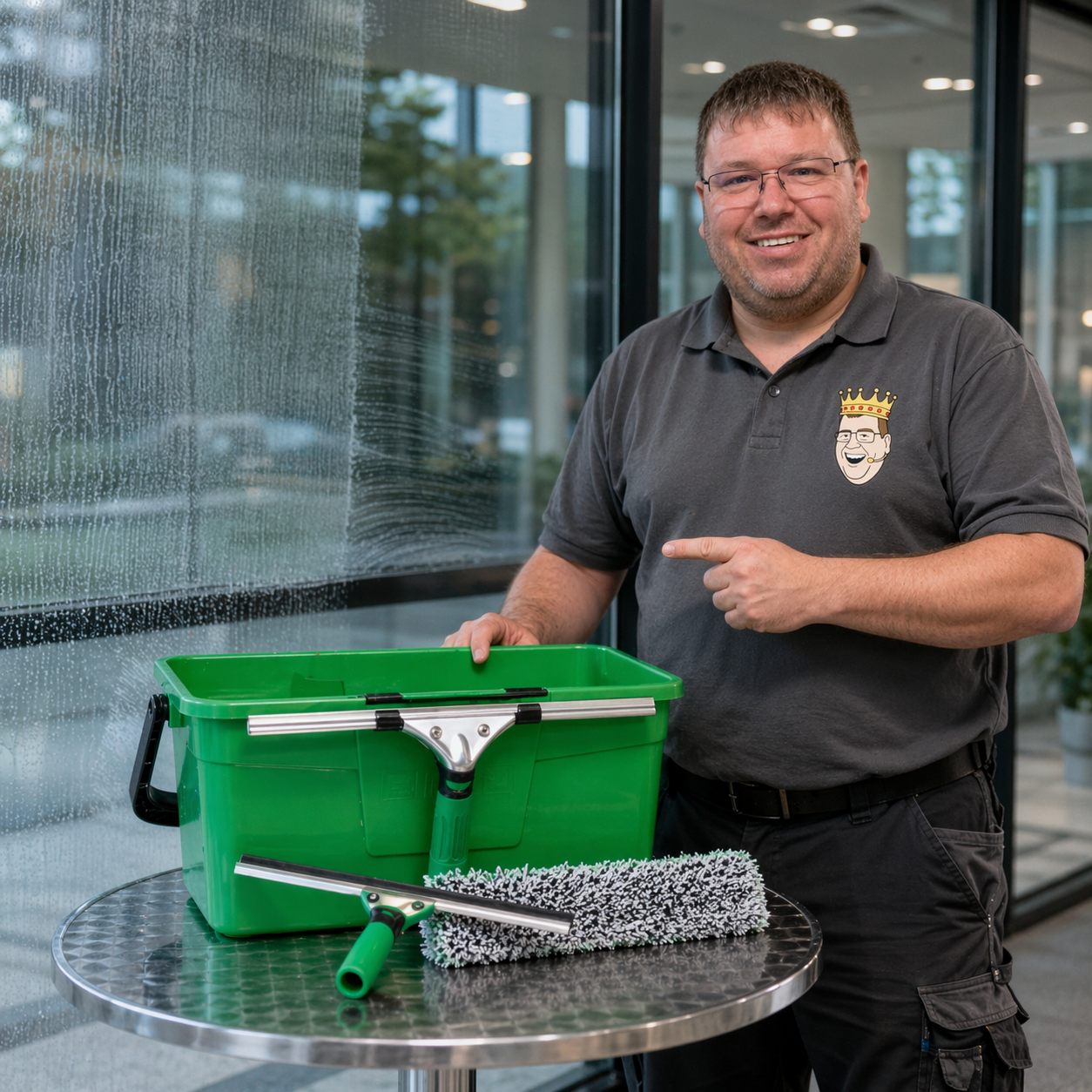 LappenPrinz empfiehlt das UNGER ErgoTec 3in1 Glasreinigungs-Set für professionelle Glasreinigung im Gewerbe