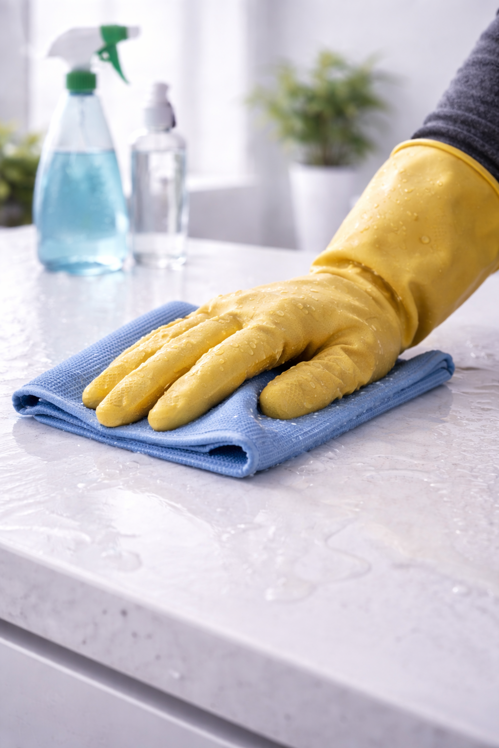 Ungeeignete Handschuhe bei Arbeiten mit Chemikalien und Flüssigkeiten