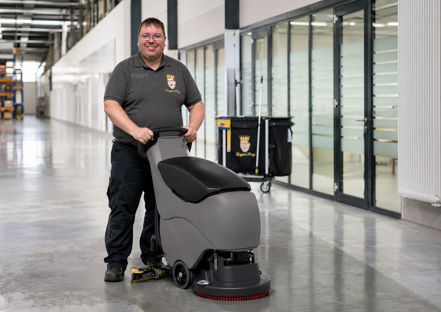 Reinigungsmaschinen für Gebäudereinigung Industrie Scheuersaugmaschine und Großflächen