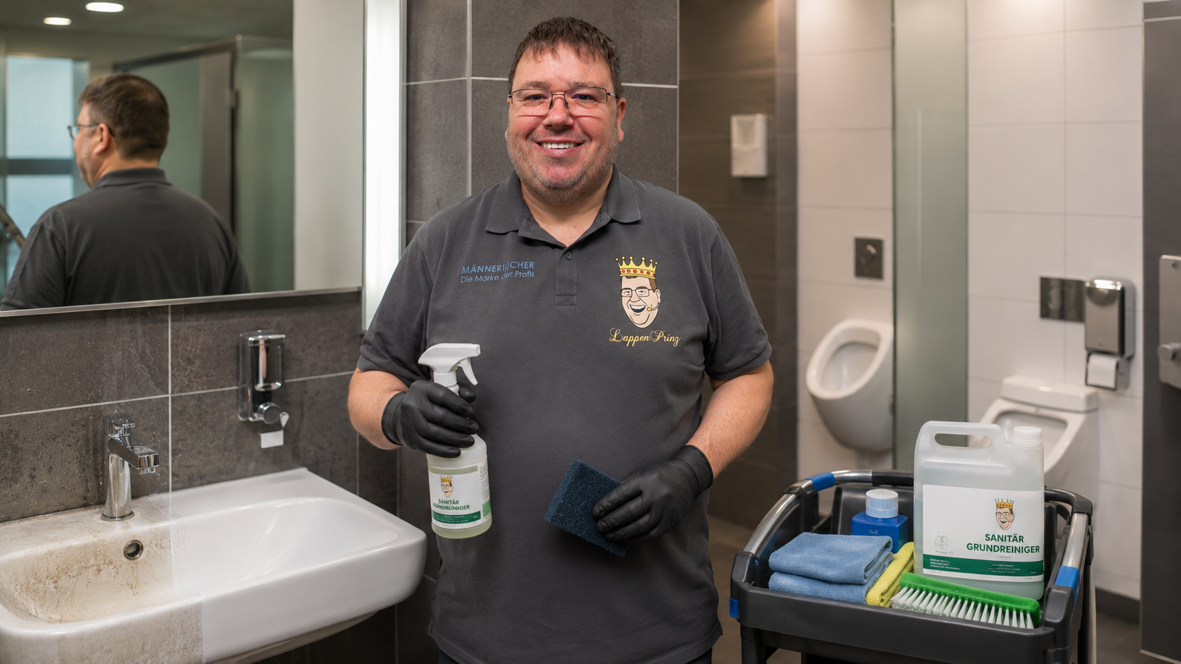 Sanitärgrundreiniger gegen Kalk Urinstein Ablagerungen WC und Urinal