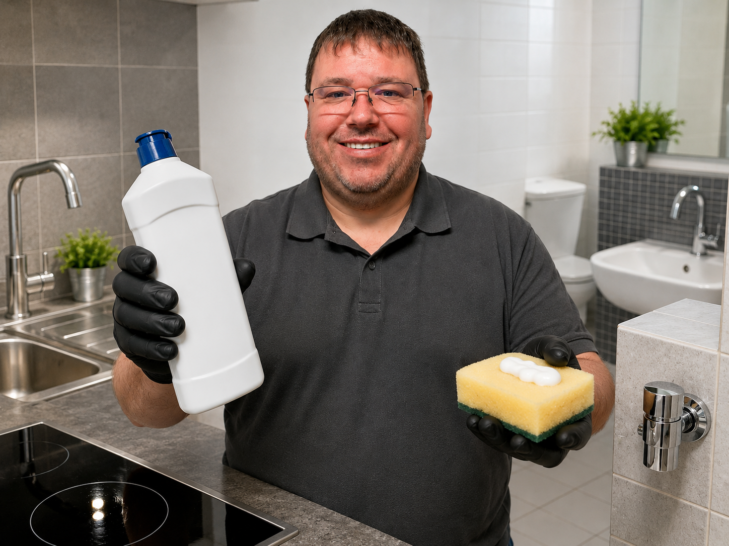 Scheuermilch für Gewerbe, Küche, Sanitär, Keramik und robuste Flächen Scheuermilch für Gewerbe Küche Sanitär Keramik Fliesen und Verkrustungen