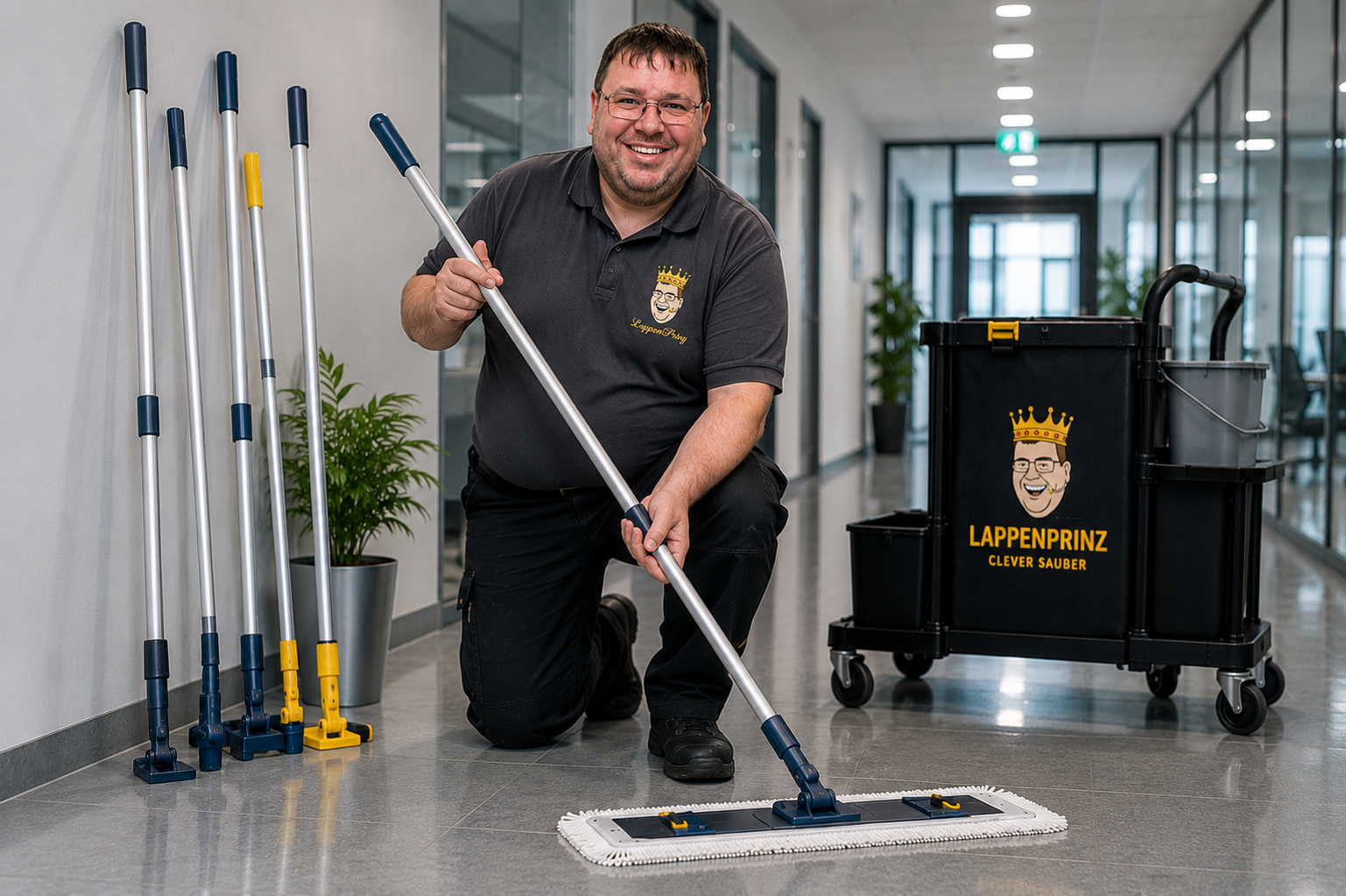 Stiele für Klapphalter Mopphalter Gebäudereinigung und Bodenreinigung