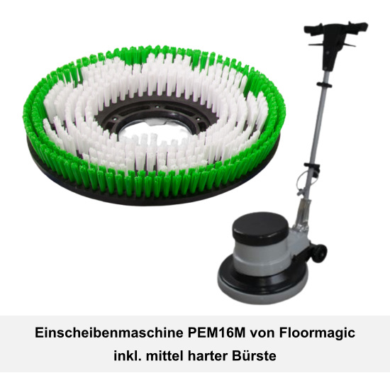 Mit mittel harter Bürste