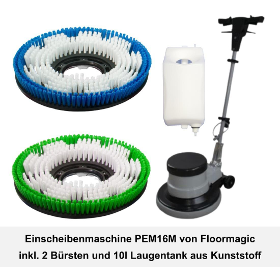 Mit mittel & weicher Bürste & Laugentank
